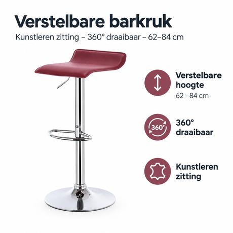 Belangrijkste voordelen en eigenschappen van verstelbare barkruk