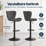 Afmetingen en productspecificaties van verstelbare barkruk
