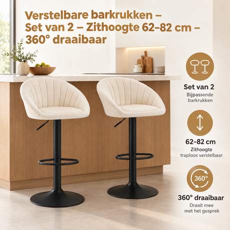 Praktische toepassing en keuzehulp voor verstelbare barkrukken