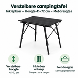 Belangrijkste voordelen en eigenschappen van verstelbare campingtafel
