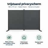 Belangrijkste voordelen en eigenschappen van vrijstaand privacyscherm