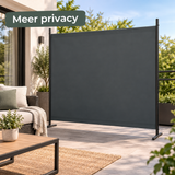 vrijstaand privacyscherm in gebruik in een passende praktijksituatie