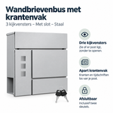 Belangrijkste voordelen en eigenschappen van wandbrievenbus met krantenvak