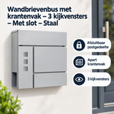 Praktische toepassing en keuzehulp voor wandbrievenbus met krantenvak