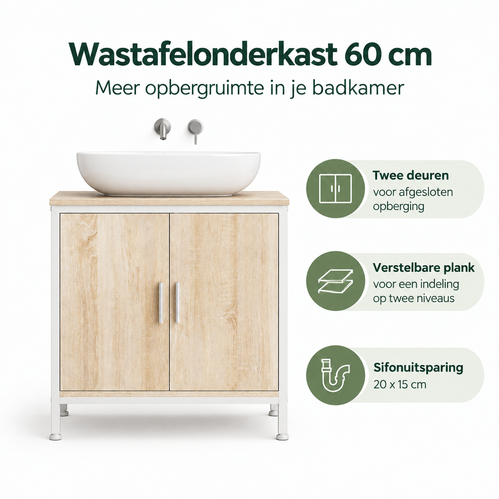 Belangrijkste voordelen en eigenschappen van wastafelonderkast 60 cm