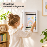 wissellijst kindertekeningen A4 in gebruik in een passende praktijksituatie