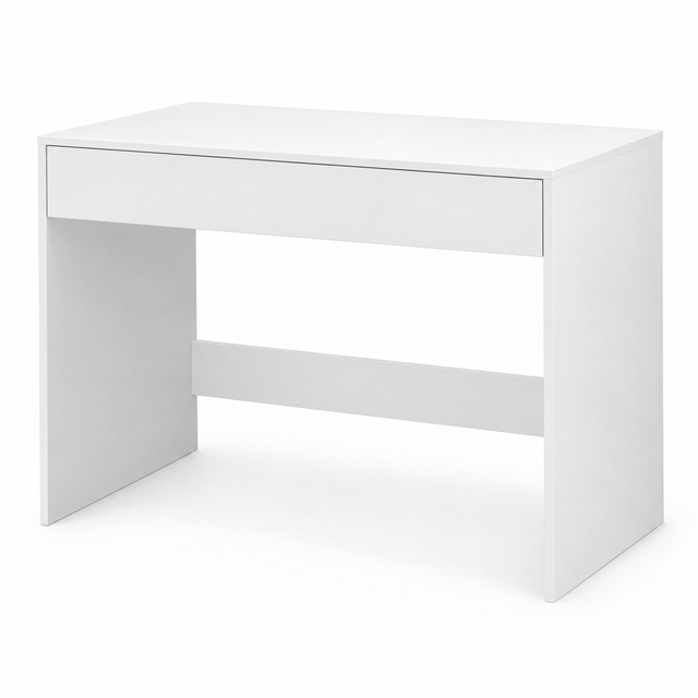 wit bureau met lade productfoto op neutrale achtergrond