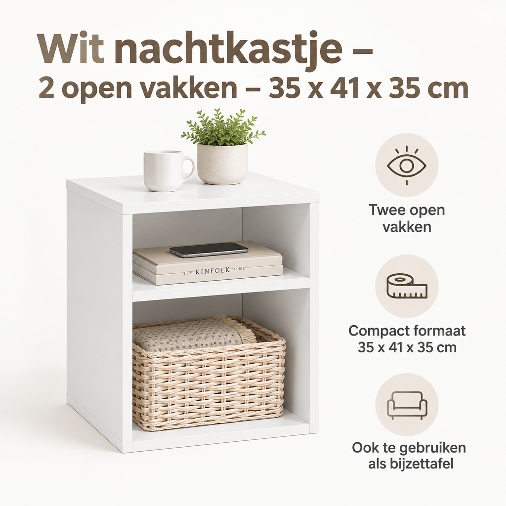 Belangrijkste voordelen en eigenschappen van wit nachtkastje