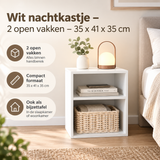 Praktische toepassing en keuzehulp voor wit nachtkastje
