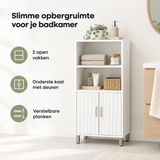 Belangrijkste voordelen en eigenschappen van witte badkamerkast