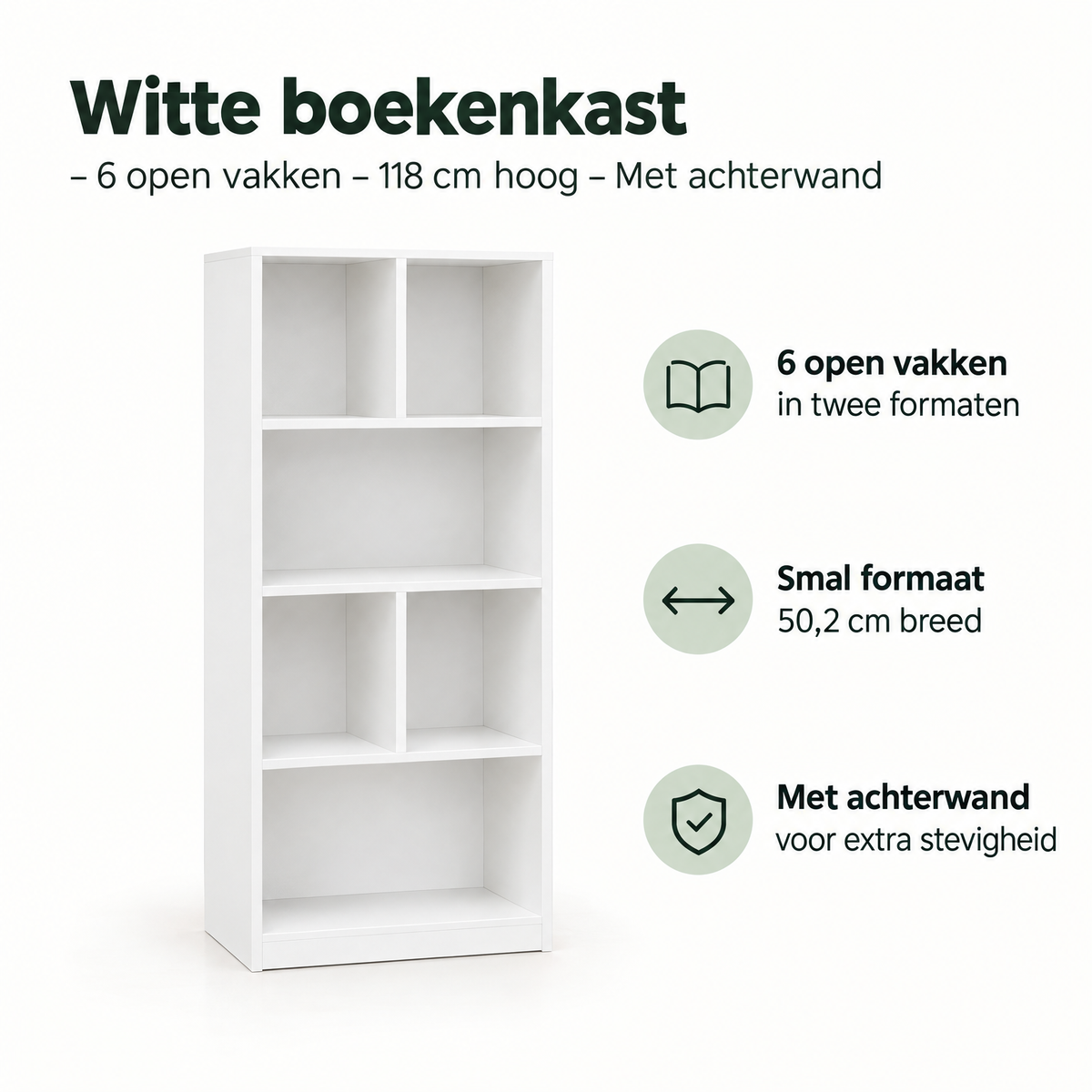 Belangrijkste voordelen en eigenschappen van witte boekenkast