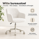 Belangrijkste voordelen en eigenschappen van witte bureaustoel