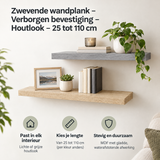 Praktische toepassing en keuzehulp voor zwevende wandplank